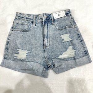 hollister curvy ultra high-rise shorts
